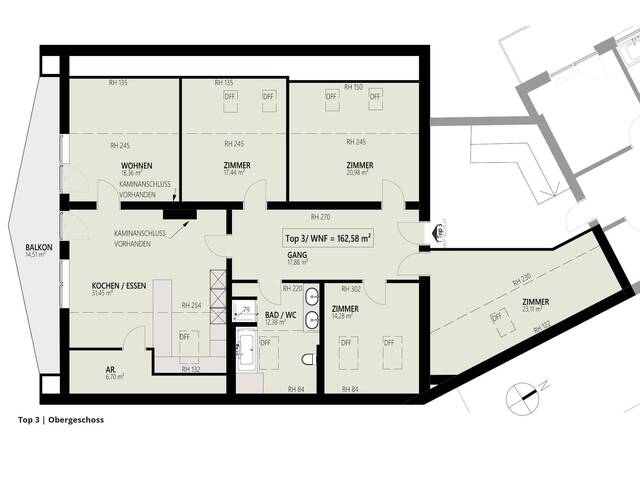 Immobilie in Mieders - Außergewöhnliche Dachgeschoss-Wohnung mit Südwestbalkon - Bild 3
