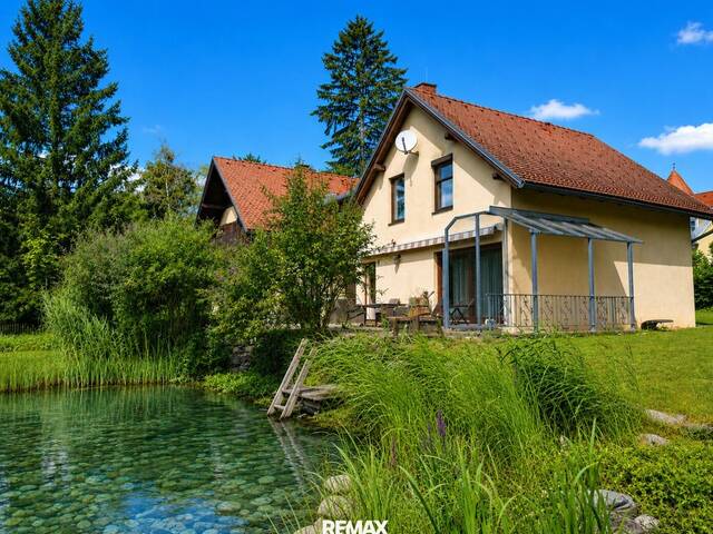Immobilie in Weinitzen - Einfamilienhaus mit großzügigem Platzangebot auf Gartengrundstück mit Schwimmteich - Bild 1