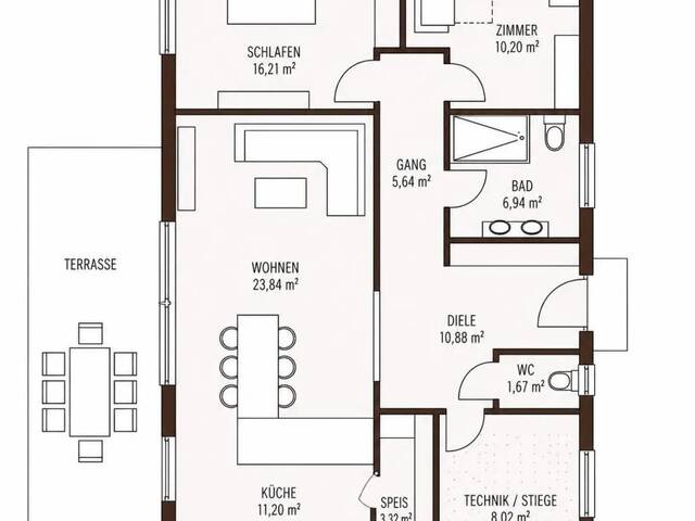 Immobilie in Kematen am Innbach - Ziegelmassiv-Bungalow TREND ab 98 m² Wohnfläche in Kematen am Innbach! - Bild 4