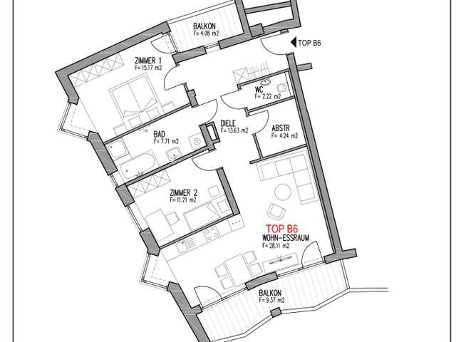 Immobilie in Mariatal - Sonnige 3-Zimmer-Wohnung mit Weitblick Top B6 „Die Sonnenuhr, Kramsach - Bild 1