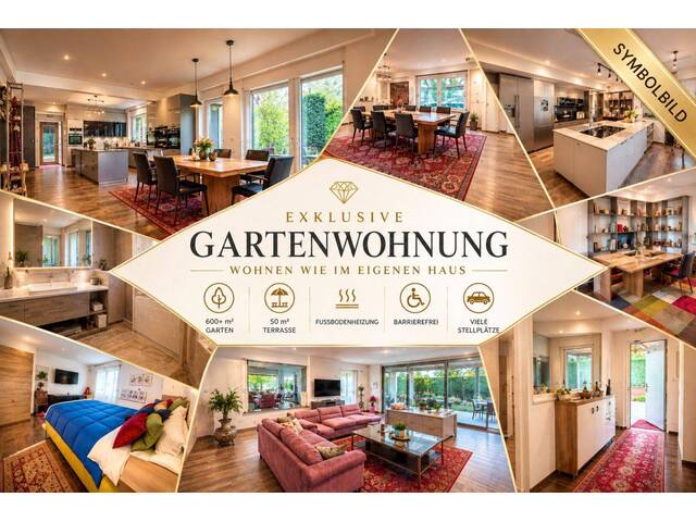 Immobilie in Stadelbach - Luxuriöses Wohnen wie im eigenen Haus – Stilvolle Gartenwohnung mit Privatgarten - Bild 0