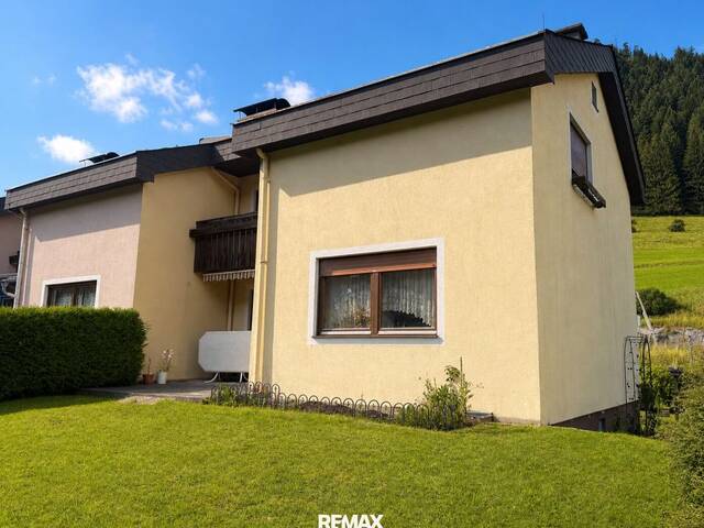 Immobilie in Neuberg an der Mürz - Charmantes Reihenhaus in ruhiger Wohnlage mit 118,70 m² Wohnfläche, voll unterkellert, incl. Garage und traumhaftem Bergblick - Bild 1