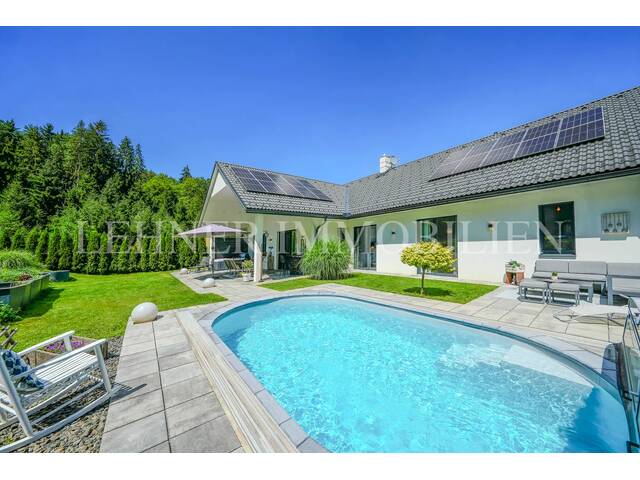 Immobilie in Tobelbad - * TOBELBAD * ABSOLUTE GRÜNRUHELAGE AM WALDRAND - GEPFLEGTER BUNGALOW MIT POOL - Bild 2