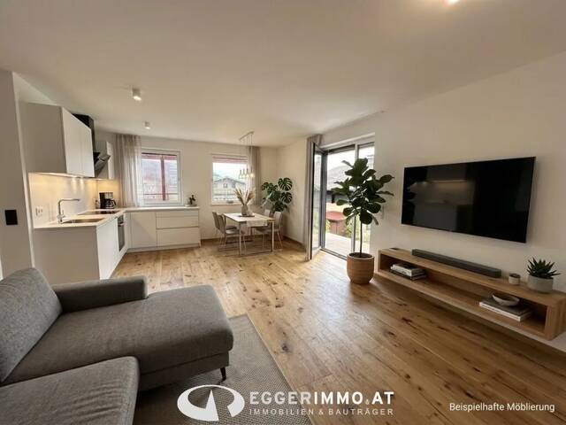 Immobilie in Maishofen - Neubau 2-Zimmerwohnung, großer Balkon, ausgezeichnete Lage in Maishofen, Fertigstellung Ende 2026 - Bild 2