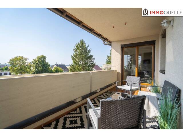 Immobilie in Piberbach - Sonniges Wohnen mit Grünblick - Lichtdurchflutete Drei-Zimmer-Wohnung mit sonniger Südloggia, grünem Ausblick und behaglicher Raumaufteilung in Piberbach - Bild 3