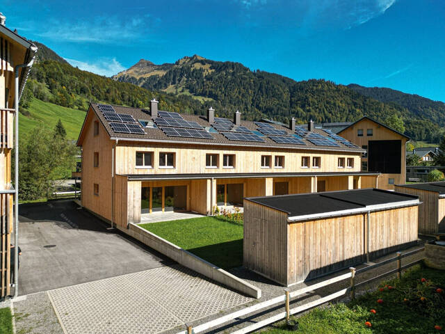 Immobilie in Au - Au - Bregenzerwald - NEUBAU - gemütliches Reihenhaus aus Vollholz mit hoher Wohnbauförderung - Bild 1