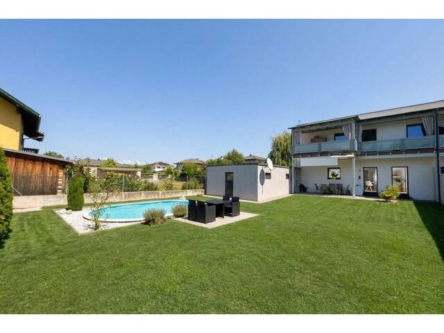 Immobilie in Ebenthal - 3-Zimmer-Wohnung mit Outdoor-Paradies - Terrasse, Garten und Pool! - Bild 3