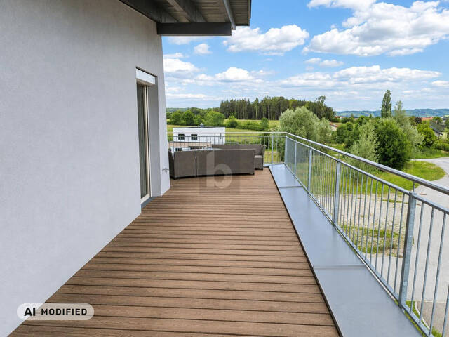 Immobilie in Moosdorf - AUSSERGEWÖHNLICH GROSSE DACHTERRASSE ÜBER DREI SEITEN MIT TRAUMHAFTEM WEITBLICK - Bild 0