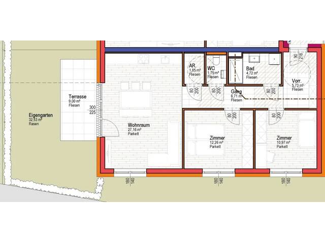 Immobilie in Vöcklamarkt - Leistbares attraktives Wohnen in Vöcklamarkt Eigentumswohnungen mit Balkon, Terrasse oder Eigengarten und Tiefgaragenplatz in zentraler Lage - Bild 3