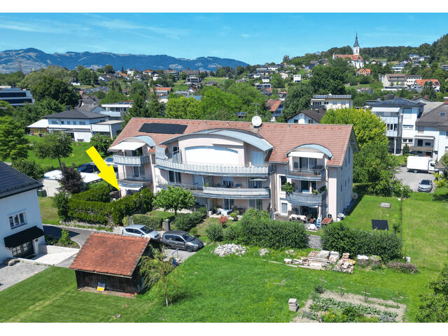 Immobilie in Koblach - Zentral wohnen und im Garten leben – gepflegte 3-Zimmer-Wohnung in Koblach - Bild 0
