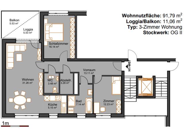 Immobilie in St. Georgen an der Gusen - Apollo Residenz: Stil, Lage, Lebensqualität – exklusive 92 m²-Wohnung mit Stellplatz - Bild 3