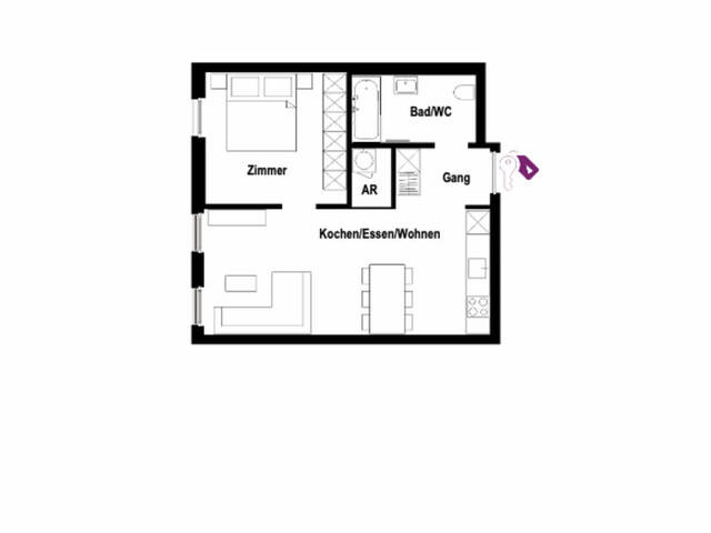 Immobilie in Hard - Miete zahlen oder ins eigene Zuhause investieren? 2-Zimmer-Wohnung in Hard ab € 852* mtl. - Bild 2