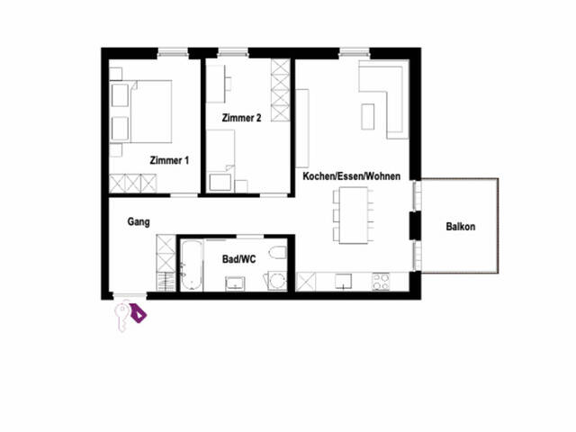 Immobilie in Hard - 3-Zimmer-Wohnung (Neubau) in Hard – Platz für alles, was noch kommt. - Bild 2