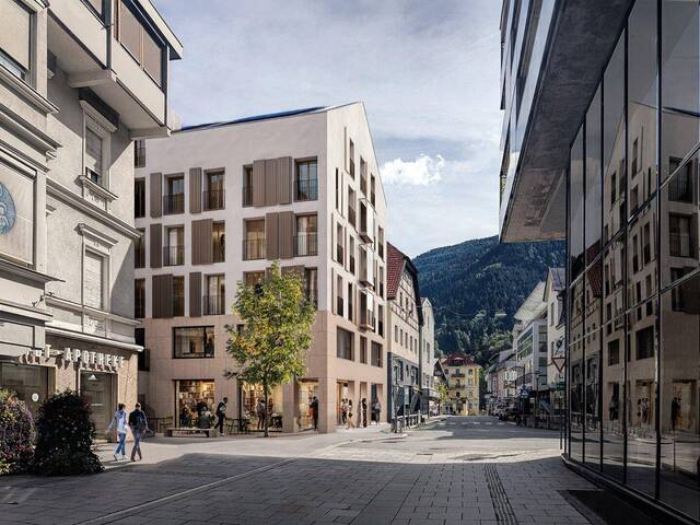 Immobilie in Landeck - City-Wohnung mit französischen Balkonen | TOP 12, 2 Zimmer Wohnung im Jöchlerhaus in der Landecker Innenstadt - Bild 2