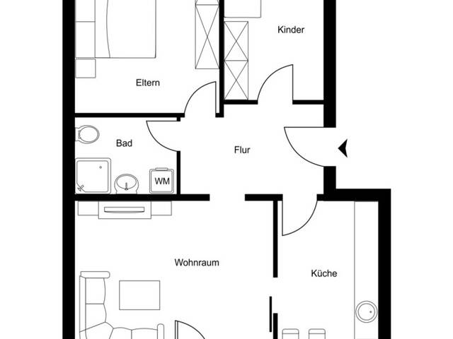 Immobilie in Dornbirn - Lichtdurchflutete 3-Zimmer-Wohnung mit Balkon und schöner Aussicht - Bild 1