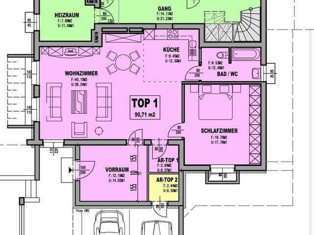Immobilie in Mondsee - 2-Zimmer-Erdgeschosswohnung mit Garten in zentraler, ruhiger Lage in Mondsee - Bild 3