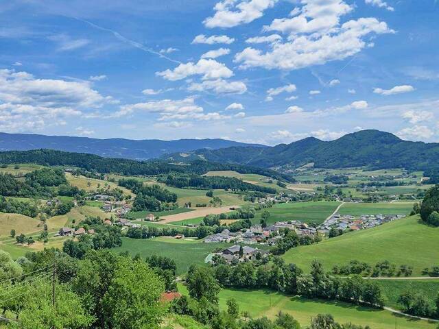 Immobilie in Granitztal-St. Paul / Weißenegg - Alleinlage: Thronen mit Traumkulisse auf 1.2 ha Eigengrund rundum - Bild 1
