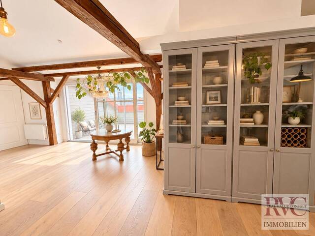 Immobilie in Oberndorf bei Salzburg - Außergewöhnliche Dachgeschosswohnung in Laufen mit Charme und zwei Dachterrassen - Bild 4